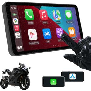 6-Inch Motorcycle Smart Display  Wireless CarPlay & Android Auto | Bluetooth Voice Control | IP67 Waterproof | HD Touchscreen | Easy Install | Fits Most Bikes | OTA Updates
