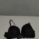 Deyllo Womens Push Up Lace Bra Comfort Padded Underwire Bra Lift Up Add One Cup (34B, Black)