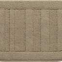 BEQHAUSE 30x18 Inch Kitchen Rug Mat Durable Kitchen Rugs Non-Slip Washable Absorbent Kitchen Mats for Floor Dirt-Resistant Semicircular Kitchen Mat (Beige)