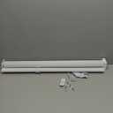 SEEYE Cordless Zebra Blinds for Window, French Door Blinds Free-Stop Roller Window Shades with Valance 28" W x 72" H, 95% Blackout Window Treatment Sheer Blinds & Shades Easy to Install, White