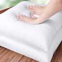 18x18 Pillow Inserts, Set of 2, White – Indoor Decorative Throw Pillows for Bed, Sofa & Couch – Soft, Supportive & Fluffy Cushion Inserts