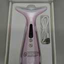 Facial and Neck Massager for Face, Neck Skin Lifting & Firming - Wrinkle & Dark Circle Reducer - at Home Skin Care Face Sculpting Tool and Neck Massager-Pastel Purple (Single Head)