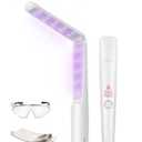 UV Light Sanitizer Wand, Portable UVC Light Disinfector Lamp Chargable Foldable UV Wand for Home Hotel Travel with 20 UV-C LED Beads