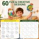 HAYXUN Dinosaur Paint Spin Art Machine Kit, Arts and Crafts for Kids Ages 4-8 Variable Speed Painting Spinner Toys Kits, Art Supplies Birthday Gifts for Boy Girl Ages 6 7 8 9 10 11 12