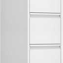 Metal File Cabinet with Drawer Heavy Duty Locking File Cabinets Home Office Steel Filing Cabinet Vertical File Cabinets for Legal/Letter Size File,Assembly Required (64.2"H-5 drawers, White)