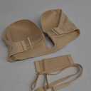 Women’s Backless Plunge Bra Strapless Sticky Push Up Adhesive Invisible Bras  80E