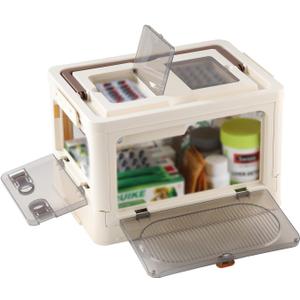 3 Tier Medicine Cabinet Origanizer for Home, Portable Medicine Oirganizer with Handle, Multipurpose Medicine Box with Removable Tray, First Aid KIT Box