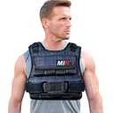 miR Air Flow Weighted Vest with Zipper Option 20lbs - 60lbs (50lbs, Standard)