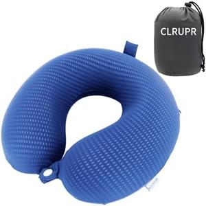 CLRUPR Neck Pillow,100% Pure Memory Foam U Shaped Neck Pillow, Memory Foam Travel Pillow for Sleeping Traveling, Car, Home, Office, Airplane, Detachable and Washable Cover