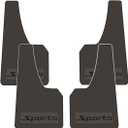 KEYOOG 4 Pcs Standard Size Universal Automobile Mud Flap, Splash Guard, Fit for Sedan, SUVs, MPV (Not Fits to Full-Size SUVs), Soft Mud Guard of Sediment Resistant, Size 17.1 in/9.06 in/0.2 in (Sports