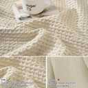 PHF 100% Cotton Waffle Pillow Shams Standard Size, 2 Pack 20" x 26" Soft Skin-Friendly and Breathable Pillowcases, No Filling, Aesthetic Woven Waffle Weave Pillow Covers for Bed, Linen