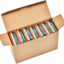 Madisi Crayons Bulk Pack, Regular Size, 4 Colors, 150 Packs, 600 Count