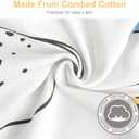 Premium Soft Cotton Baby Swaddle Blankets, Unisex Baby Blanket Wrap for Newborn Baby Boys Girls, Skin Friendly Wearable Swaddling Sleep Sack Calms Startle Reflex (Planet, White, 0-3 Months)