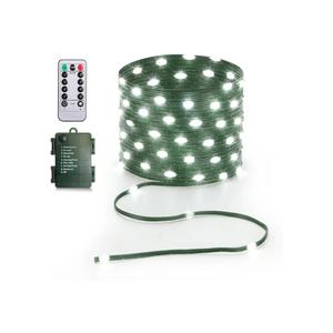 Battery Operated String Lights (1 Pack), 16.5ft 50 LED Fairy String Lights Battery Powered with Remote & Timer for Indoor Outdoor Christmas Trees Wreath Decoration Bedroom Patio - Cool White