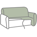 Velvet Washable Couch Cover for Pets Dogs, Non Slip Sectional Sofa Covers for 3 Cushion Couch Sofa L Sharped Sofa Slipcovers, Furniture Protector (1 PCS 36"x82")