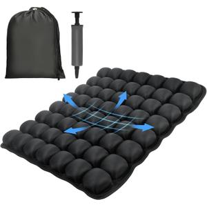 Professional Comfortable 3D Travel Seat Cushion, Air Inflatable Pressure Relief Seat Cushion Optimal Support for Long Sitting