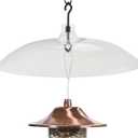 Perky-Pet 16 Inch Transparent Squirrel Baffler for Bird Feeders - Keep Squirrels Away from Seed - Hang or Pole Mount - Perky Pet 340 - See Through Baffler