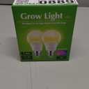 LED Grow Light Bulb A19 - Full Spectrum E26 Base, 11W (100W Equivalent) for Indoor Plants, Flowers, Greenhouse - 2 Pack (Warm White 4000k)