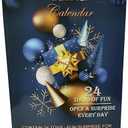 Animes Advent Calendar 2024, 24 Holiday Figures Toys for Anime Fans, Countdown to New Year and Christmas, 24 Days Figurine Decor Perfect Xmas Countdown Party Favor for Kids (Z Advent Calendar 2024), 4 Boxes