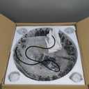 Modern Crystal Chandeliers 3-Tier Crystal Round Hanging Pendant 5 Lights Fixture 15 Inch for Dining Room Bedroom Living Room Farmhouse, Clear