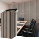 WoveN SounD Acoustic Panels, Black, 4 Pack, 47.2x23.6 in | Self-Adhesive, Peel and Stick, NRC 0.95, Refined Sound, Echo Reduction, Studio, Home, Office, Gaming Room