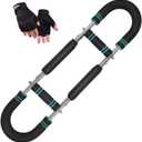 40-100 lb Adjustable Adjustable Twister Arm Trainer, Chest Exercise Equipment,Portable, Powerful Torsion bar with Removable Design,Exercise Bar with Foam Grips.