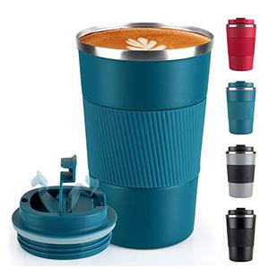 RNGODO Coffee Mug 12oz - Insulated Travel Mug Spill Proof with Leakproof Lid Vacuum Stainless Steel Travel Coffee Mug Water Tumbler to GO, Reusable Coffee Cup for Men and Women for Hot & Cold Drinks