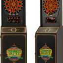 Arachnid Cricket Pro 650 Standing Electronic Dartboard with 24 Games, 132 Variations, and 6 Soft-Tip Darts Included, Brown,E650FS-BK3