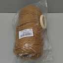 Macrame Cotton Cord 6mm x 109 Yards, ZUEXT 100% Natural Handmade Colorful 4 Strands Twisted Braided Cotton Rope for Wall Hanging Plant Hangers Gift Wrapping Tapestry DIY Crafts (100m, Caramel)