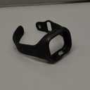 SURITCH Sport Band for Apple Watch Ultra 3/2/1 49mm & iWatch Series 9/8/7/6/5/4/SE3/SE2/SE 45mm 44mm 41mm 40mm, Soft Silicone Shockproof Rugged Protective Strap with Case for Women Men (Black)