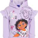 Disney Encanto Bruno Mirabel Little Girls Fleece Pullover Hoodie Purple, 7-8Y
