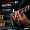 Killer-Q Guitar Strap - Stylish Straps for Electric and Acoustic Guitars With Leather Tabs, 2 Inches x 5 Feet, Graffiti Street