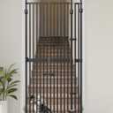 Extra Tall Cat Gate for Doorway: Sprouterie 74.8"-90.5" Pressure Mount Tall Cat Gates for Pet 30.3"-38.2" Wide Black Wall Drilling for Indoor Stairs Doorway Room Door Safety No Barrier
