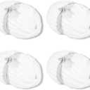 White Chunky Yarn Soft Thick Fluffy Jumbo Chenille Yarn for Luxurious Blankets, Throw, Home Decor - for Arm Knitting, Crochet & Knitting Projects (4-Pack/2.1 lb, 132yds)