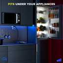 Maximm Cable 15 Feet 360 Rotating Flat Plug Extension Cord/Wire, 3 Prong Grounded Wire 16 Awg Power Cord - Black UL Certified