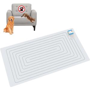 SEERWAY Scat Pet Shock Mat Indoor, Safe Shock Training Pads for Dogs and Cats, Electric Repellent Mat Keeps Pets Off Couch, Sofa, Counter Top, 3 Training Modes, 30"x16" Rectangular, Battery Operated