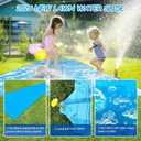 Slip Water Slide, 30FT Extra Long Heavy Duty Slip Lawn Water Slide for Kids Adults with 2 Bodyboards, Slip Water Slides for Kids Backyard Garden Summer Outdoor Water Toys Party Play