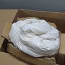 ELNIDO QUEEN Feather Comforter Queen Size, Filled with Feather and Downfiber, All Season White Luxury Hotel Fluffy Bed Comforter, Ultra Soft 100% Cotton Duvet Insert, 90x90 Inch