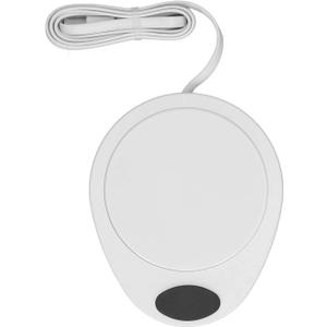USB Mug Warmer Constant Temp Adjustable Electric Beverage Heating Plate for Ceramic Coffee Cups (White)