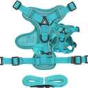 Cat Harness and Leash Set, Adjustable Soft Kittens Vest with Reflective Strip, Comfortable Outdoor Vest for Cats Walking Escape Proof
