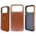 Magnetic 3 in 1 for iPhone 17 Pro Max Case, [Omni-Directional Protection] with 1x Screen Protector + 1x Camera Cover, [Seamless Work with Magsafe] Protective Case for iPhone 17 Pro Max Cosmic Orange