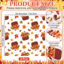 Buryeah 4 Pcs 40 x 50 Inch Thanksgiving Fall Throw Blanket Warm Soft Pumpkin Maple Autumn Plush Blanket Flannel Fleece Throw for Couch Chair Bedroom Picnic Home Decoration