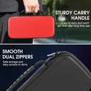 NERLBJYRI Carrying Case Compatible with Nintendo Switch 2, with 10 Games Cartridges Protective Hard Shell Travel Carrying Case Pouch for Console & Accessories wii case (Black Package)