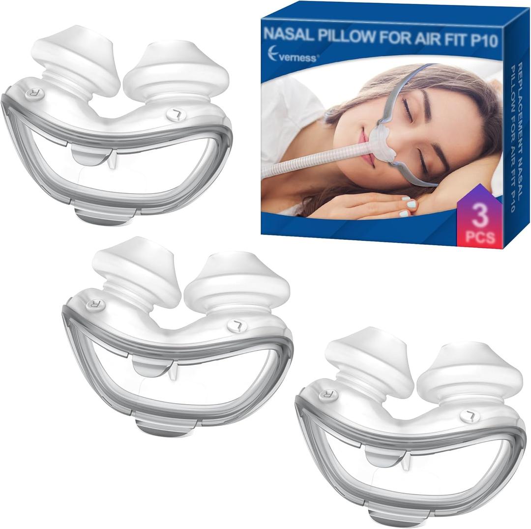 Replacement Nasal Pillows for Airfit P10 Small (3 Packs), FSA/HSA Eligible, Lighter Weight and Better Seal, Replacement CPAP Supplies with Softer Silicone