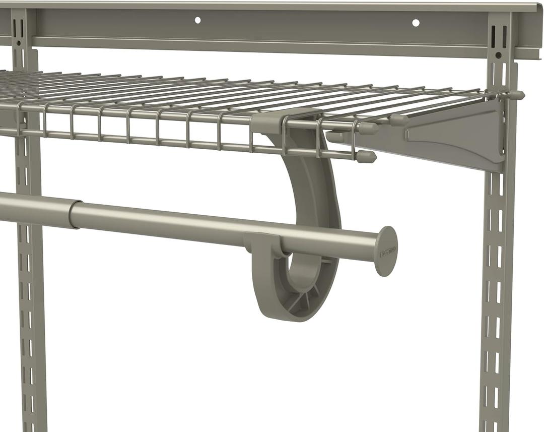 ClosetMaid SuperSlide Adjustable Hanging Closet Rod from 2 to 4 ft. for Closet Organizer Systems, Nickel Finish