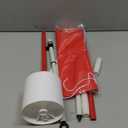 THIODOON Golf Flagstick 6ft Golf Flag and Cup for Yard Pro Detachable Golf Hole Cup and Flag for Driving Range Backyard Upgrade Anti-Rust Glass Fiber 5-Section Design with Connectors (Premium Flagstick Set -1 Pack)