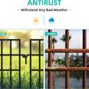 14 Panels Animal Barrier Fence, No Dig Fences, 13in(H) X 19.9ft(L) Garden Fence Animal Barrier for Rabbit and Dog Under Fencing Barrier, Rustproof Metal Fences Border for Outdoor, Yard, Patio