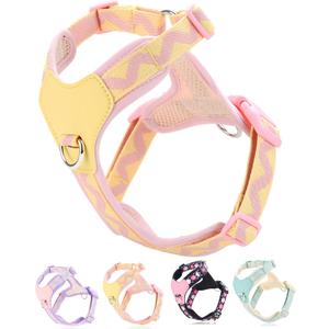 Petank Pink Medium Dog Harness for Medium Dogs, No Pull Dog Harness with 2 Leash Clips,Puppy Harness, Adjustable Dog Vest Harness (Pink, M)
