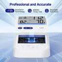 Ovutek Blood Pressure Monitors for Home Use, Automatic Digital Blood Pressure Cuff with Large Cuff for Upper Arm, 2 Users x 120 Sets Memory, Manual Arm Blood Pressure Machine with Backlight (White)