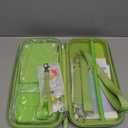 Younik Switch Accessories Bundle, 17 in 1 Green Switch Accessories Kit for Girls Include Switch Carrying Case, Adjustable Stand, Protective Case for Switch Console & J-Con